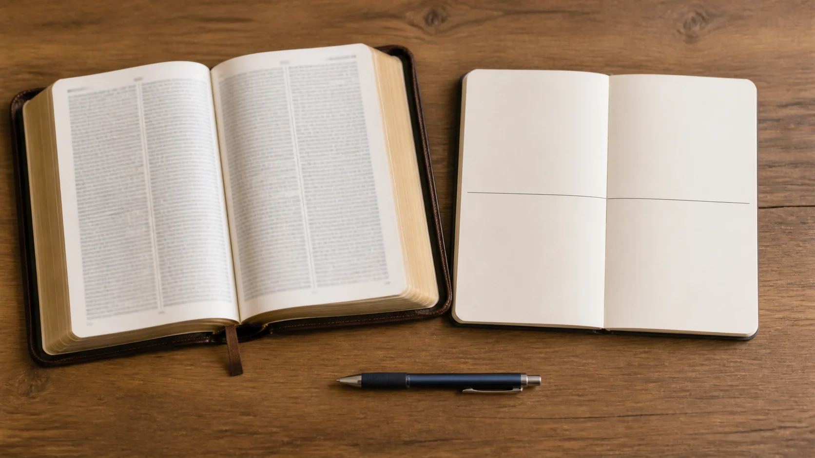 A quiet visual reflection on discerning between God's leading, anxiety, and personal thoughts.