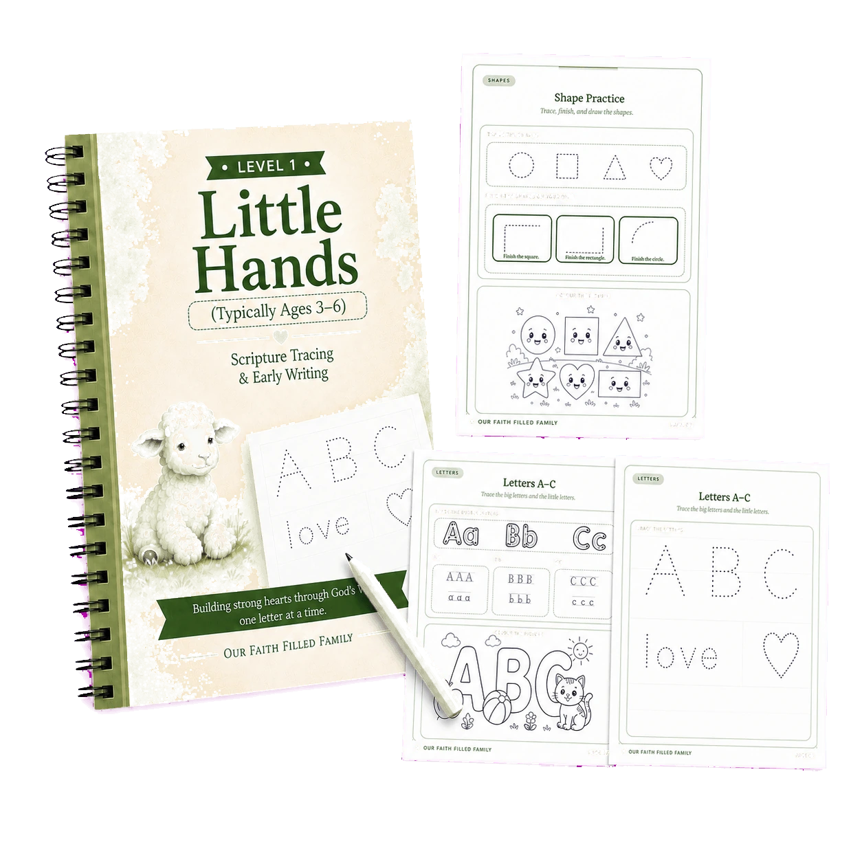 Faith-Filled Handwriting - Level 1: Little Hands product preview
