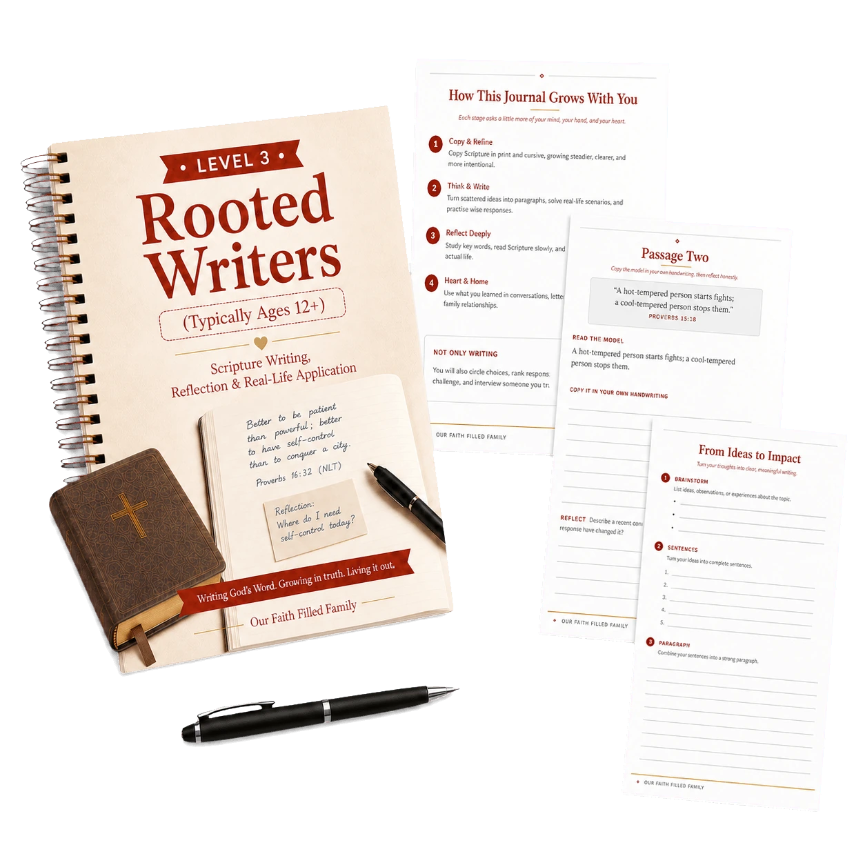 Faith-Filled Handwriting - Level 3: Rooted Writers product preview