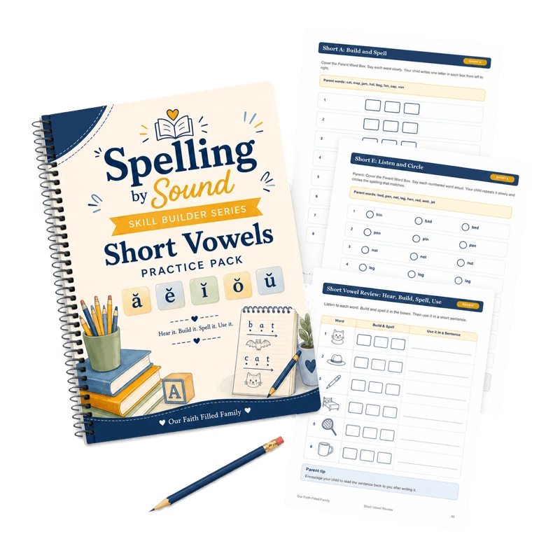 Spelling by Sound Skill Builder 01: Short Vowels product preview