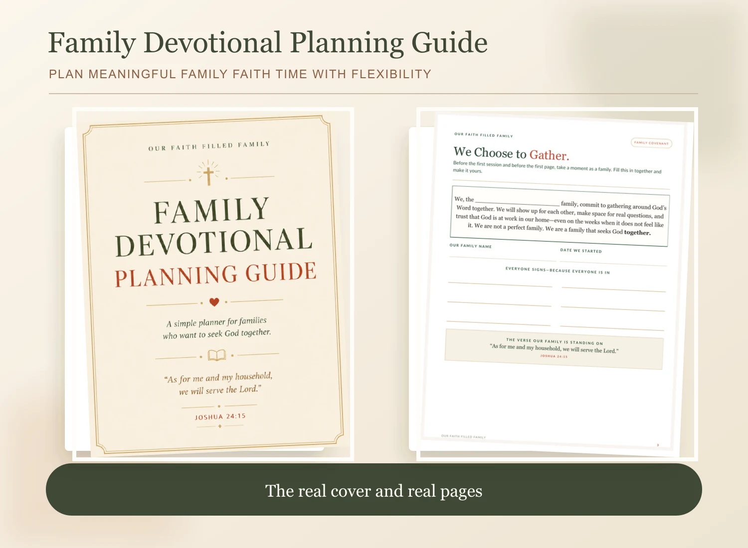Family Devotional Planning Guide spiral-bound cover