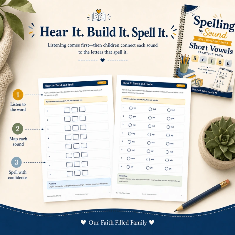 Listen, map each sound, and spell with confidence using CVC activities